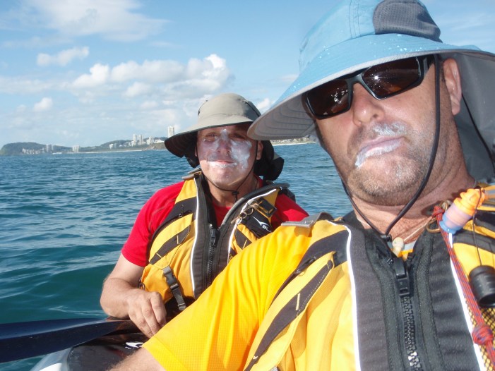 Dean and Marty off the Gold Coast - amazing glassy day off Burleigh Heads